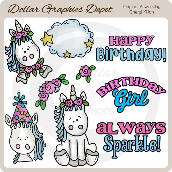 Dulce Unicornio - Clipart