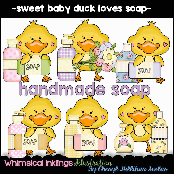 Patitos dulces... le encanta el jabón