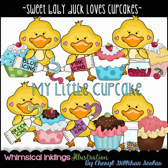 Patitos dulces... le encantan los cupcakes