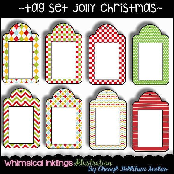 Collezione di etichette regalo Jolly Christmas