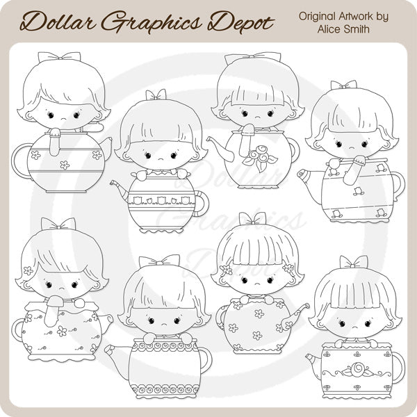 Tea Anyone - Digital Stamps