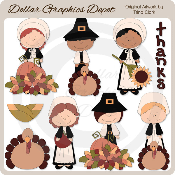 Fantasías De Acción De Gracias - Clipart