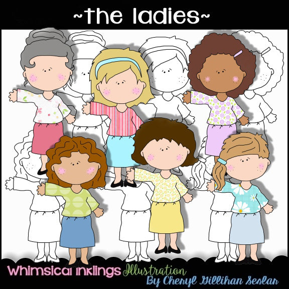 Le signore...raccolta di clipart