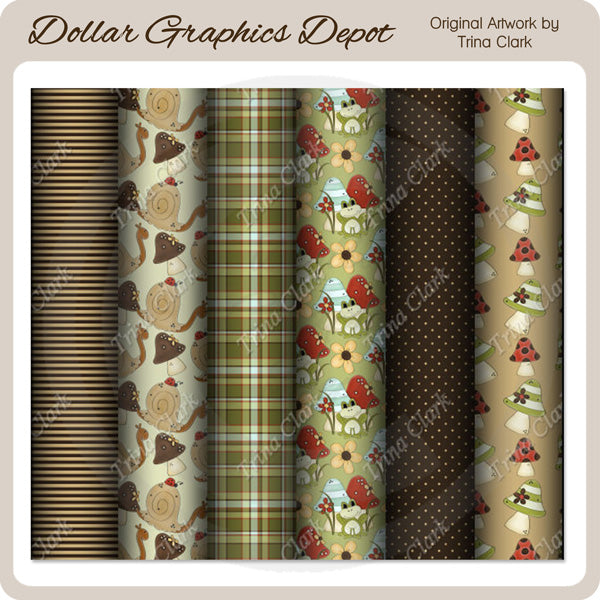 Toadstools - Scrap Papers