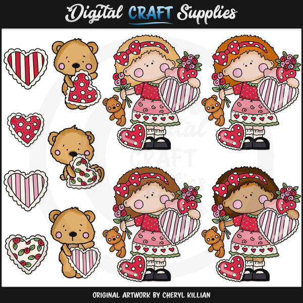 Ragazza di San Valentino - ClipArt