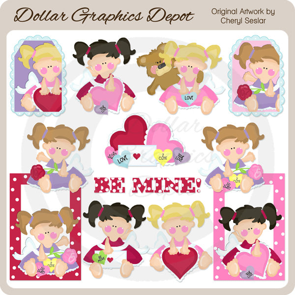 Ragazze di San Valentino 2 - ClipArt