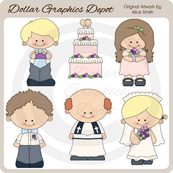 Wedding Party - Clip Art - *DCS Exclusive*