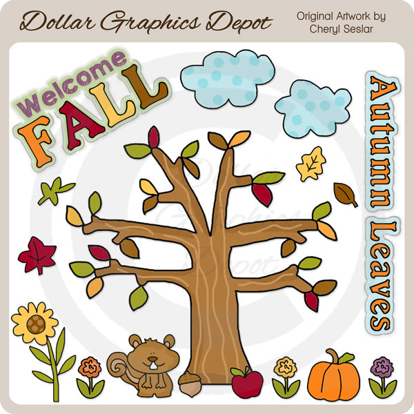 Bienvenido Otoño 1 - Clipart