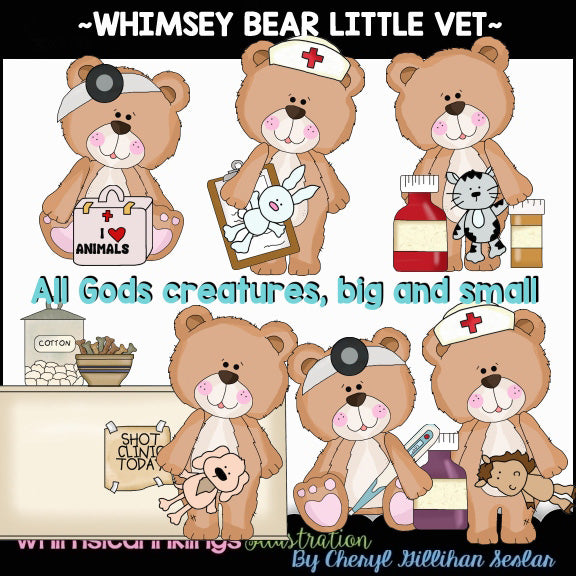Whimsey Bears...Little Vets
