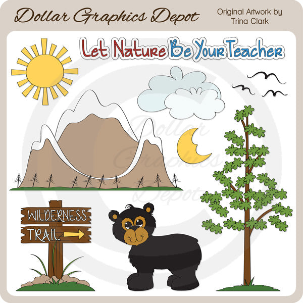 Sentiero nel deserto - ClipArt