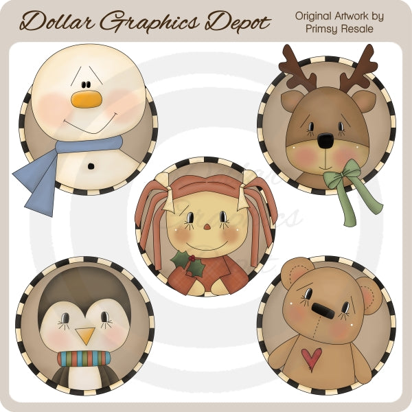 Amici d'inverno 6 - ClipArt