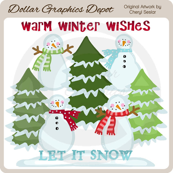 Prato invernale - ClipArt