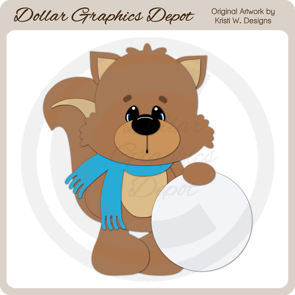 Winter Squirrel 4 - Cutting Files/Paper Piecing *DCS Exclusive*