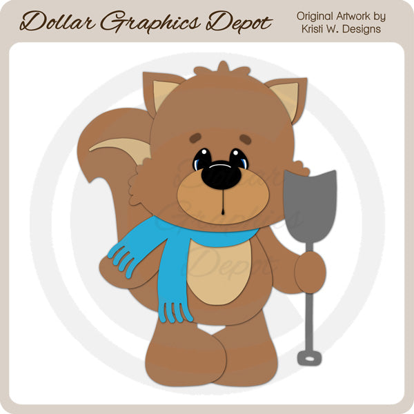 Winter Squirrel 6 - Cutting Files/Paper Piecing *DCS Exclusive*