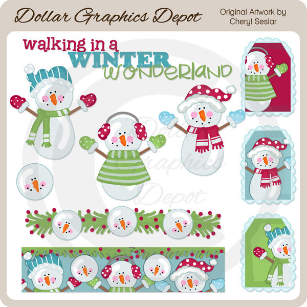 Il Paese delle Meraviglie Invernali 1 - ClipArt