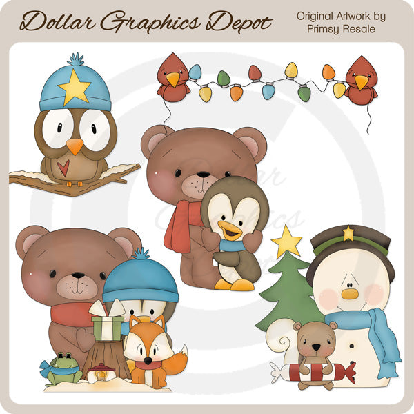 Creature del Paese delle Meraviglie Invernali 2 - ClipArt