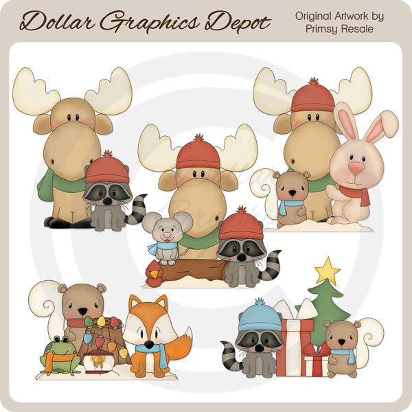 Creature del Paese delle Meraviglie Invernali 3 - ClipArt