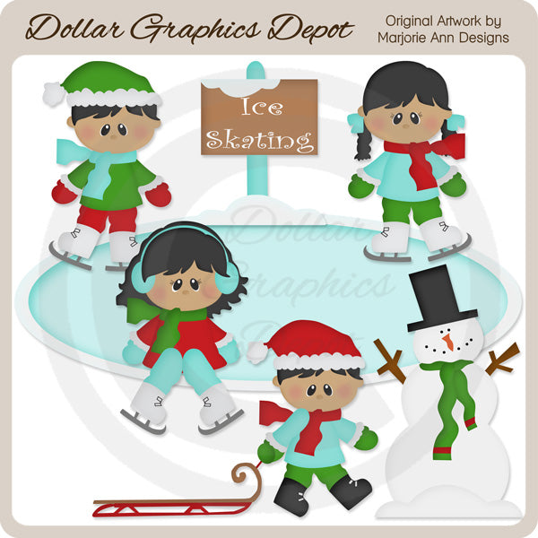 Wintertime Fun 2 - Clip Art