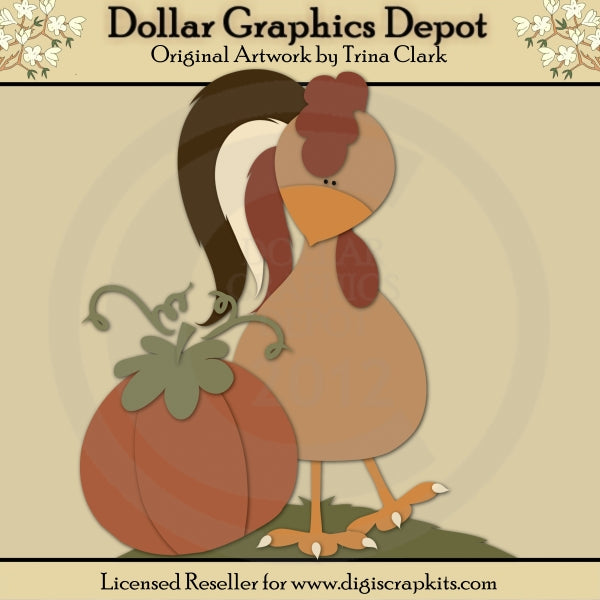 Autumn Rooster - Cutting Files