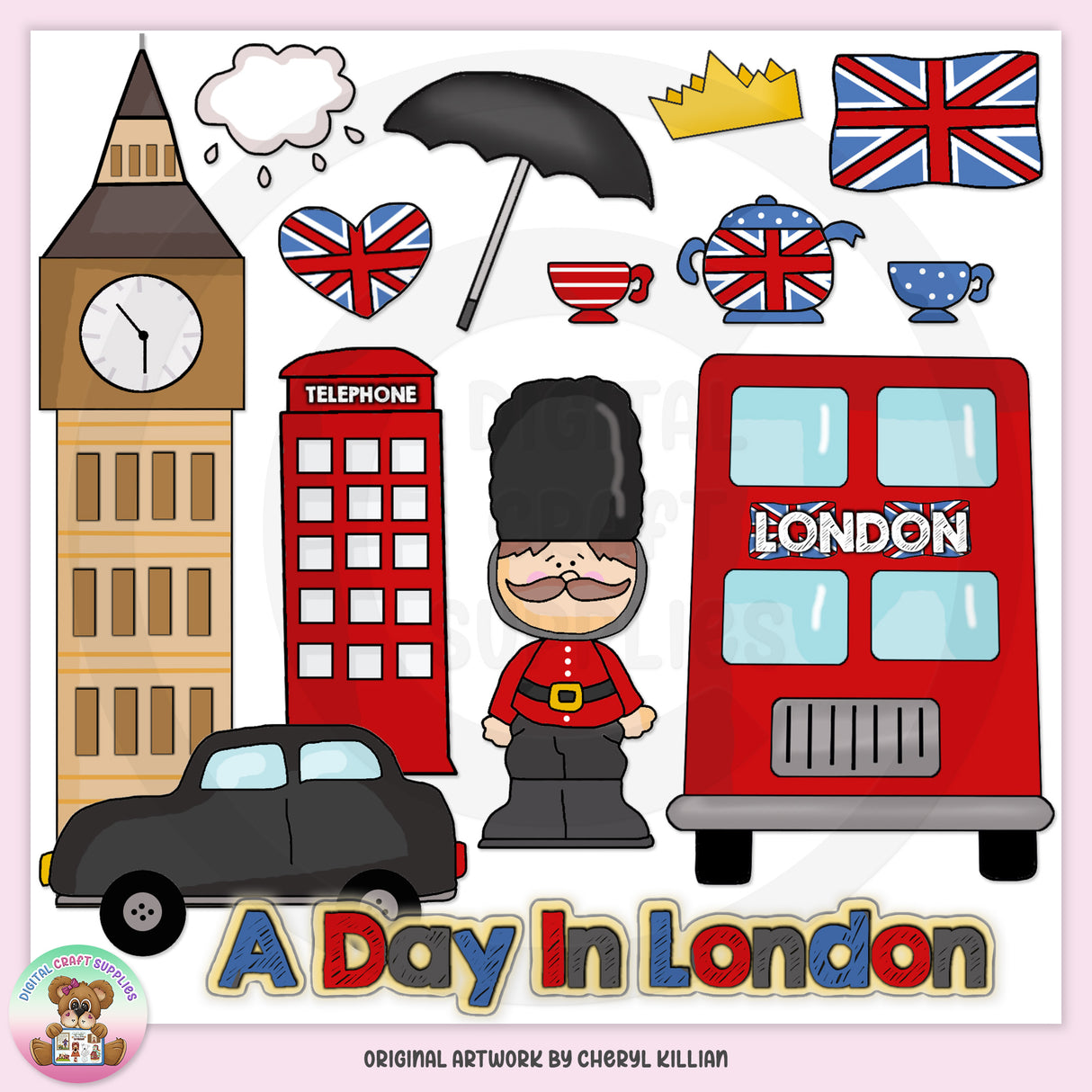 A Day In London - Clip Art