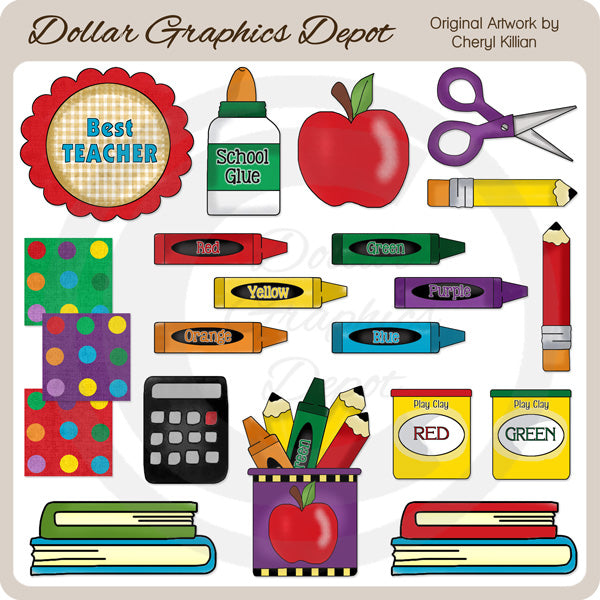 All About School - Clip Art