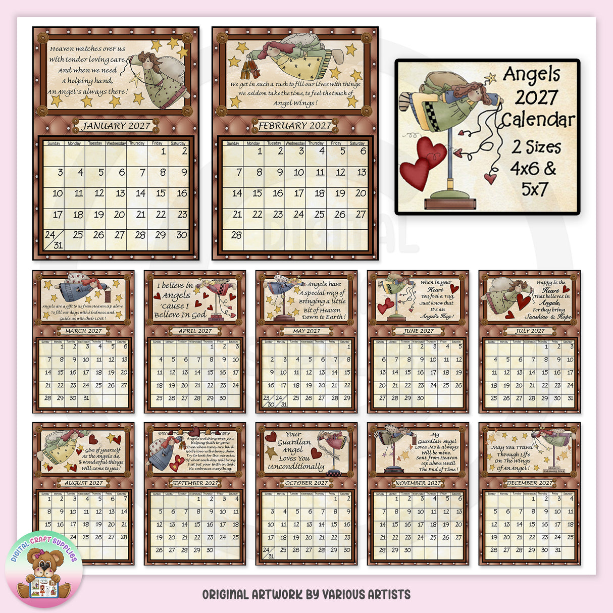 Angels 2027 Calendar - DCS Exclusive
