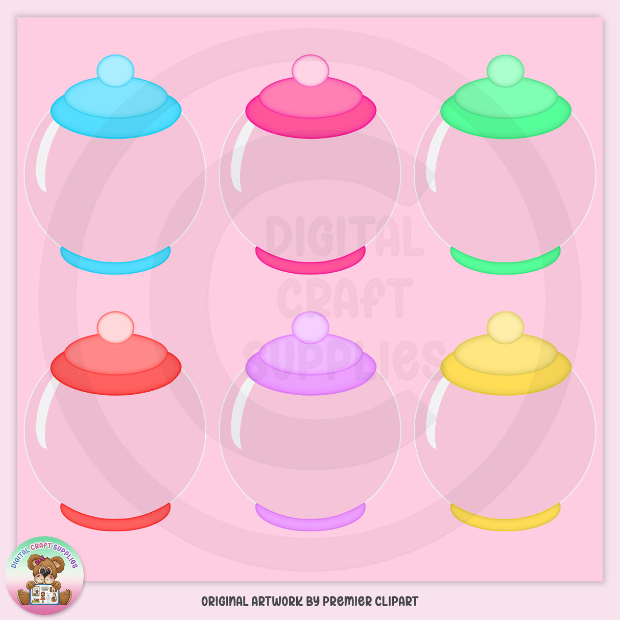 Candy Jars - Empty - Clip Art - DCS Exclusive
