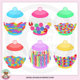 Candy Jars - Filled - Clip Art - DCS Exclusive