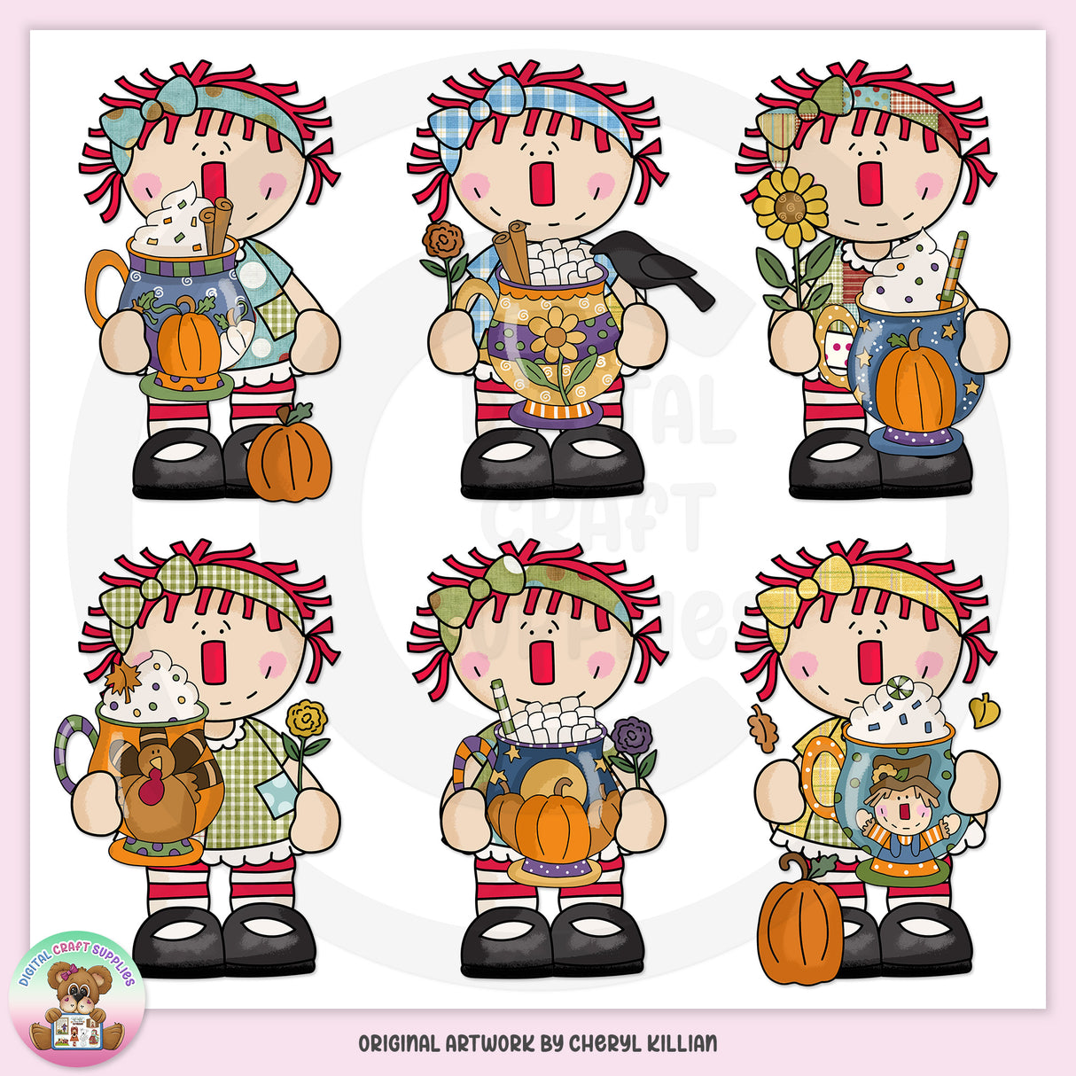 Country Annie - Fall Fun - Clip Art - DCS Exclusive