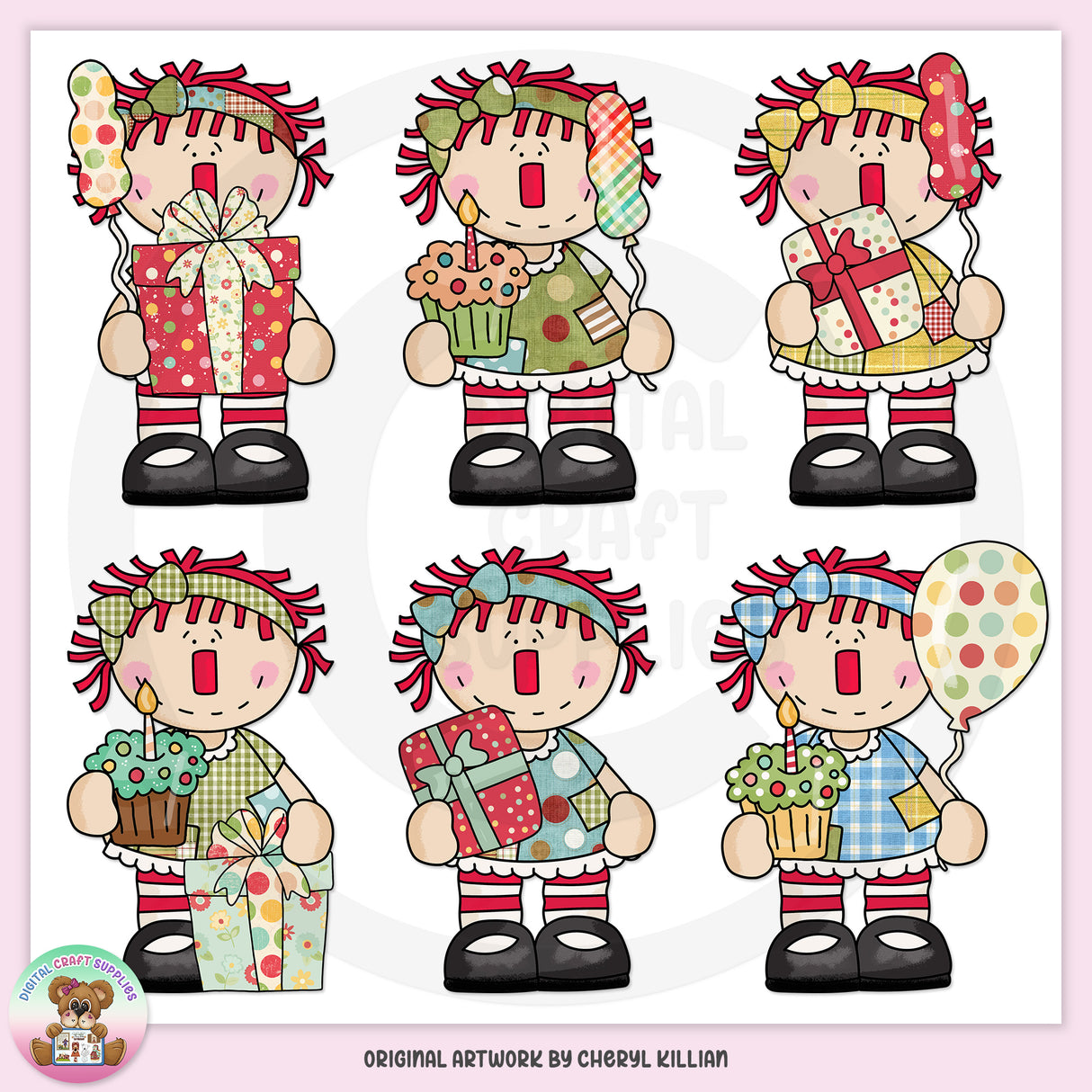 Country Annie - Happy Birthday - Clip Art - DCS Exclusive