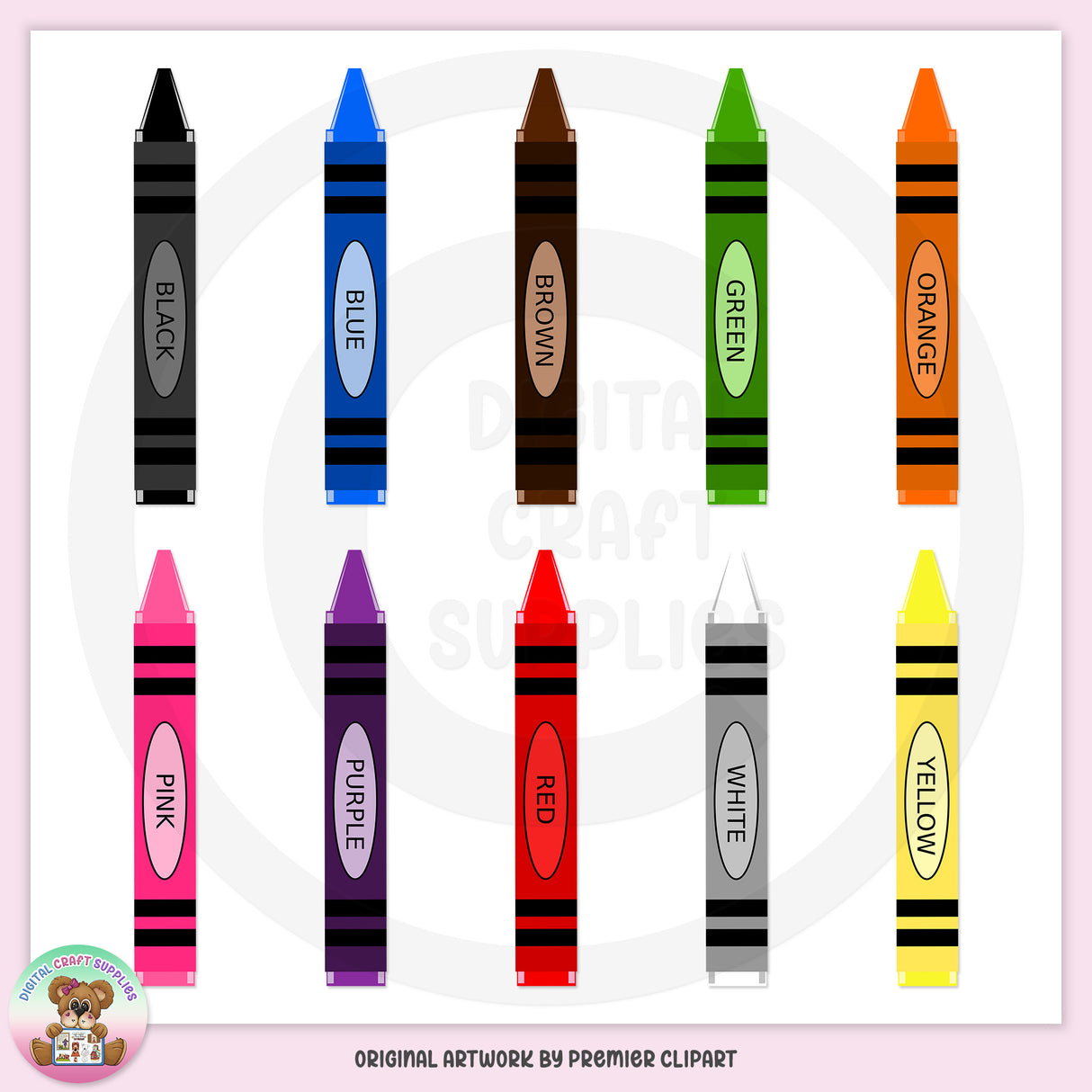 Crayons - Clip Art - DCS Exclusive