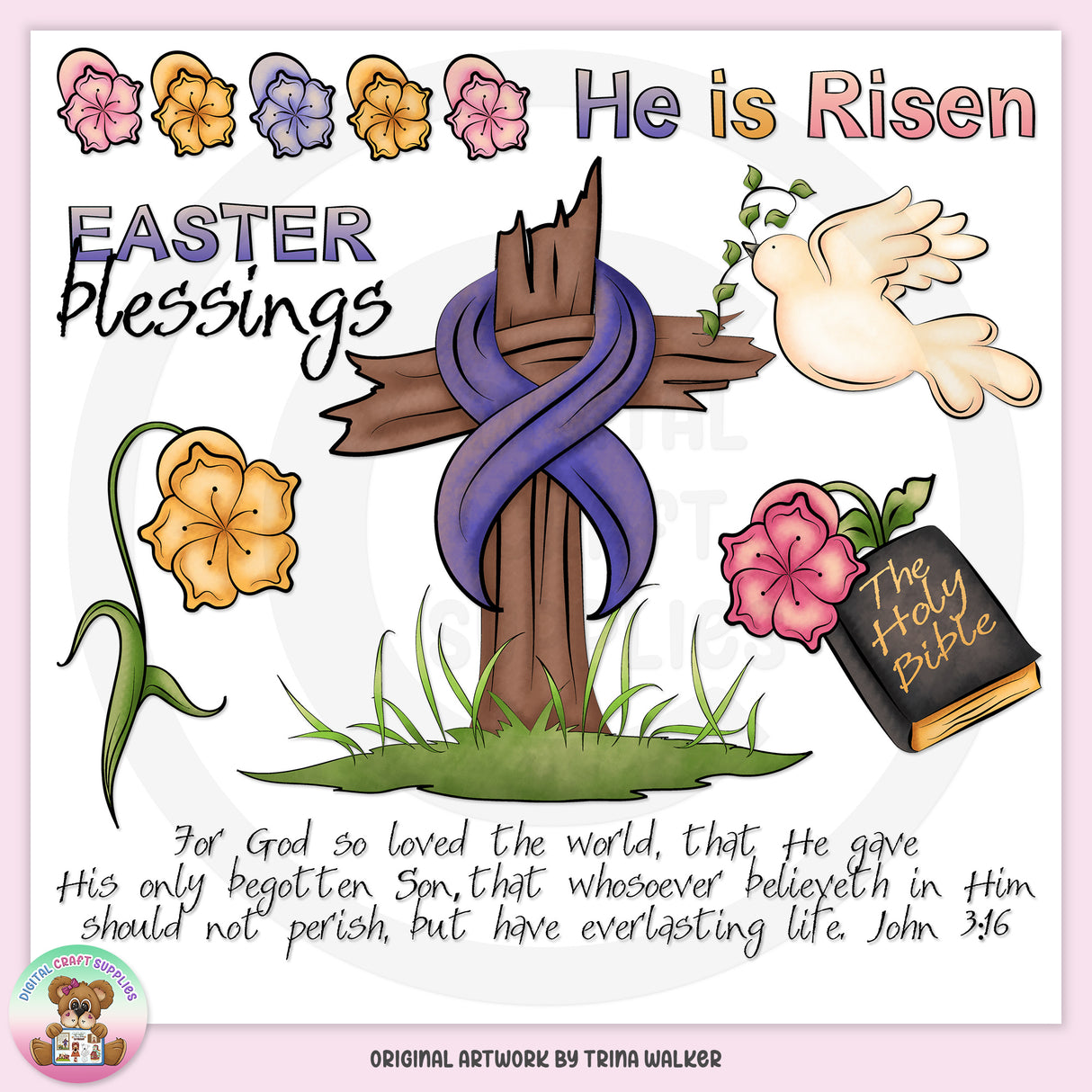 Easter Blessings 1 - Clip Art