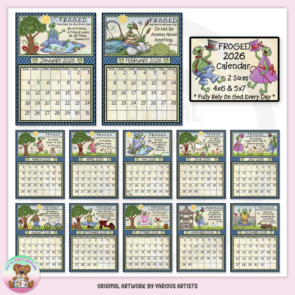 Calendario FROGED 2024 - Esclusiva DCS