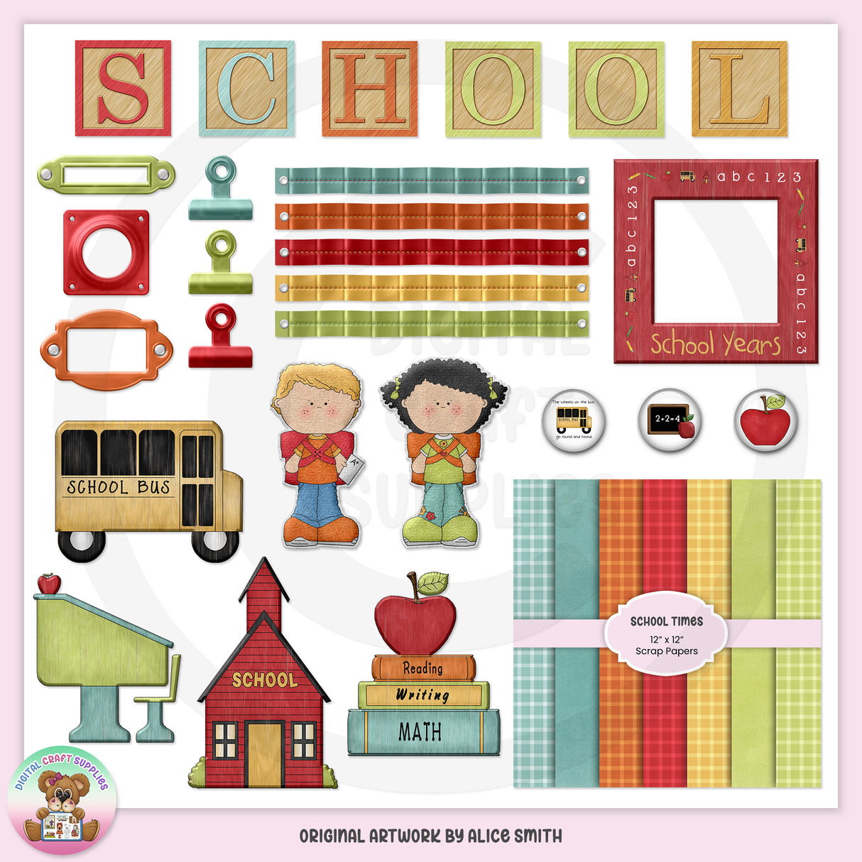 School Times Scrap Kit