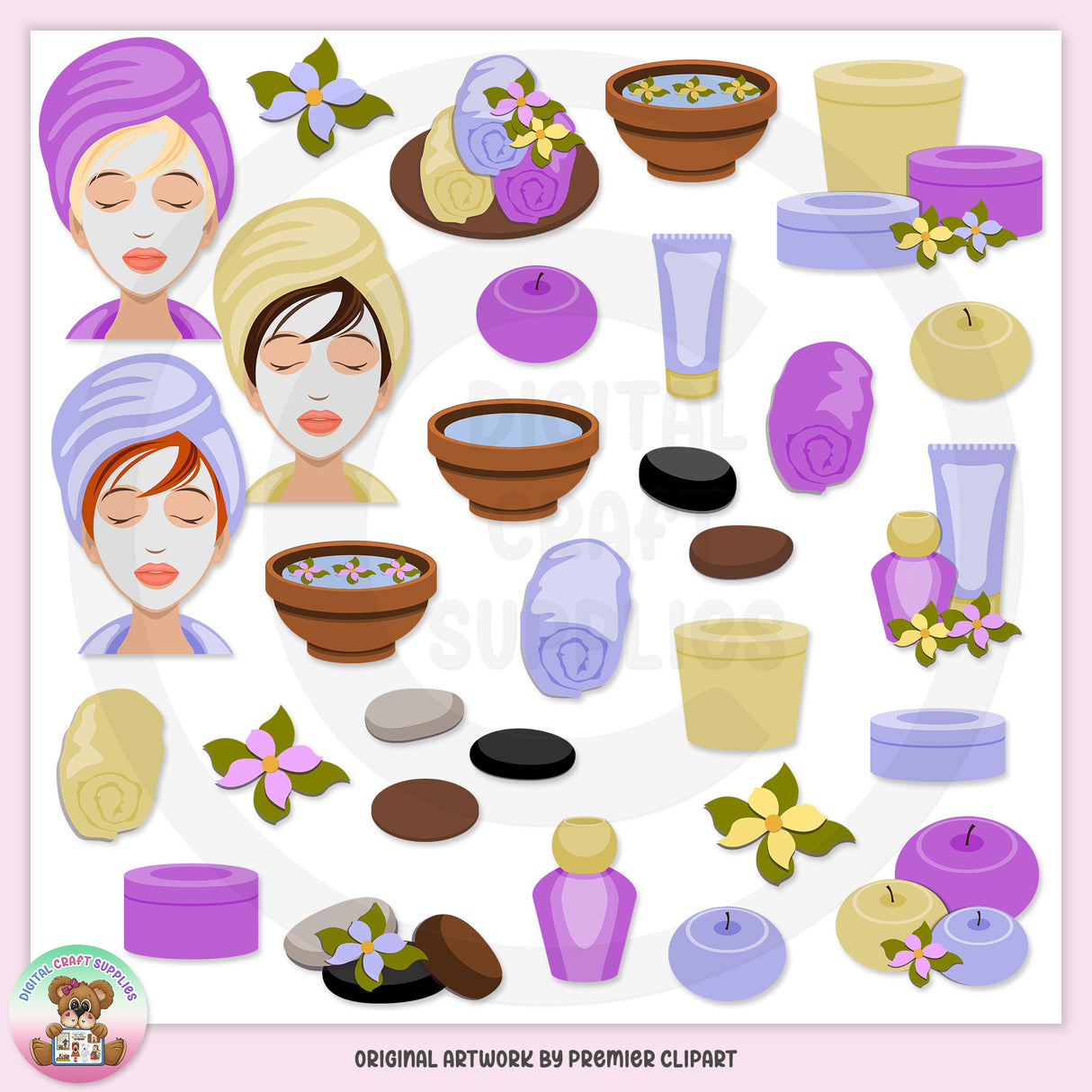 Spa Day - Clip Art - DCS Exclusive