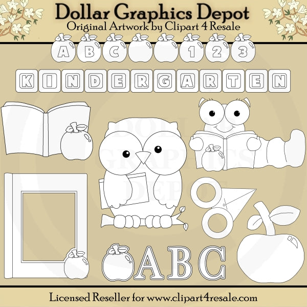 ABC Kindergarten - Digital Stamps - DCS Exclusive