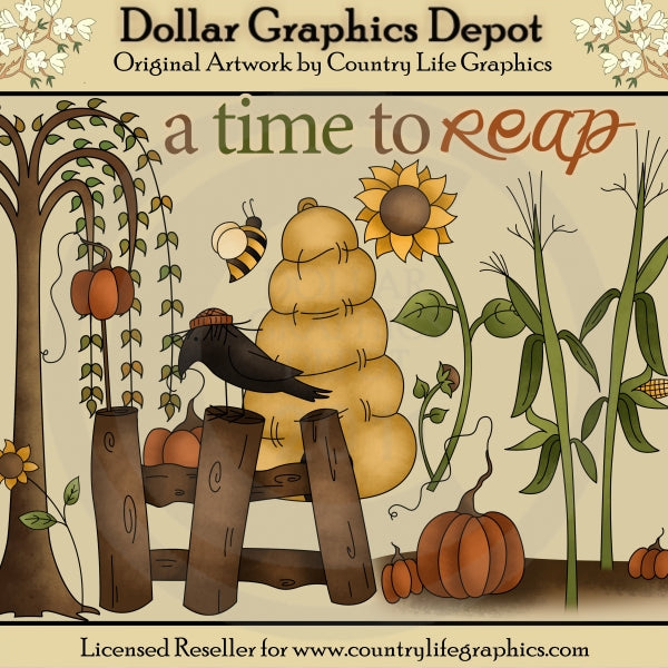 A Time To Reap - Clip Art
