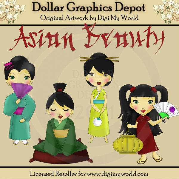 Asian Beauty - Clip Art