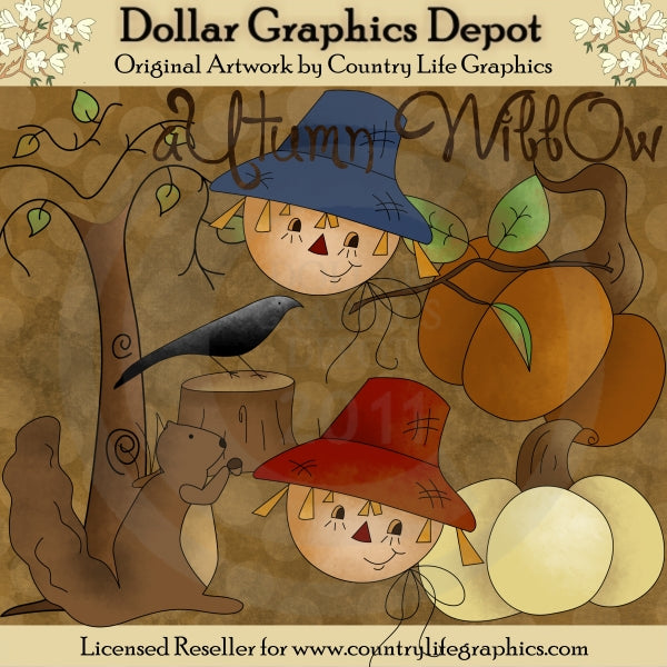 Autumn Willow - Clip Art