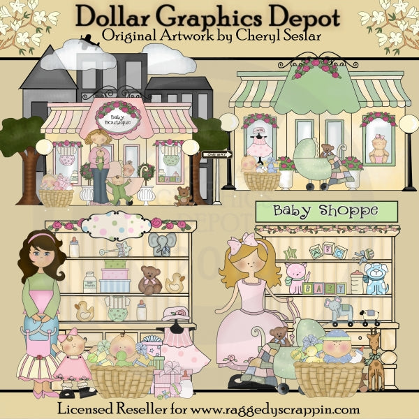 Baby Shopping - Clip Art - DCS Exclusive