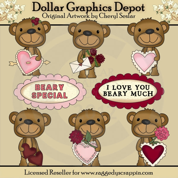 Beary Special Valentine - Clip Art
