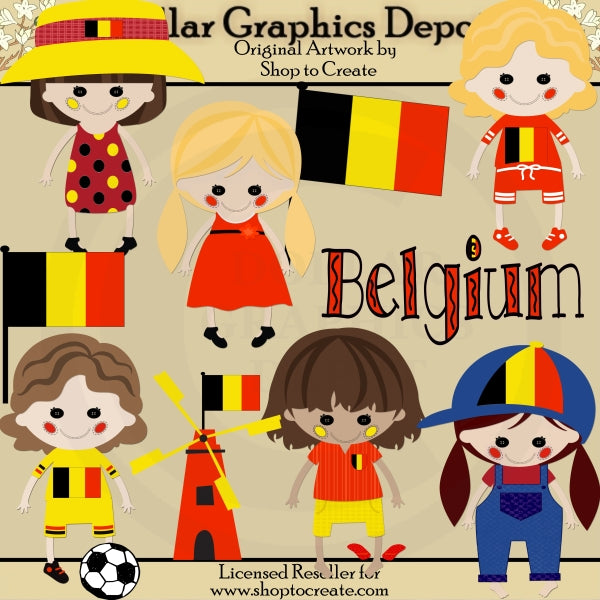 Belgian Dolls - Clip Art