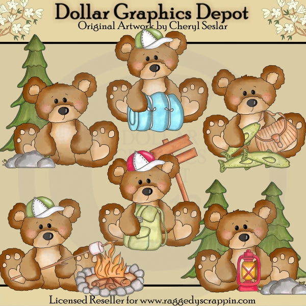 Bumble Bears - The Great Outdoors - Clip Art