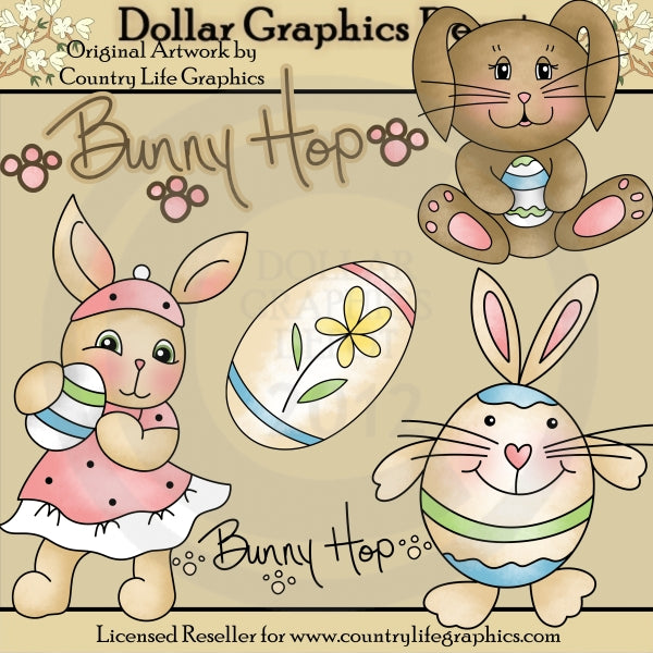 Bunny Hop - Clip Art