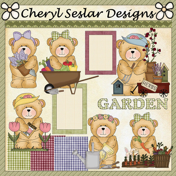 Chubby Cubby "In The Garden " Bears