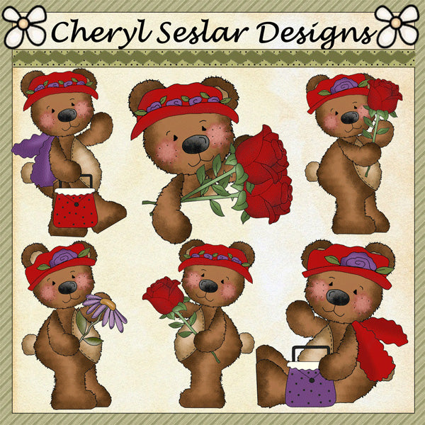 Raggedy Bears..."Red Hatters"