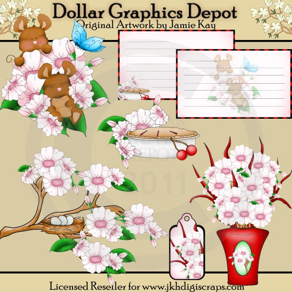 Cherry Blossoms - Clip Art