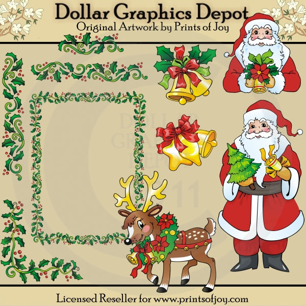 Bordes y gráficos navideños