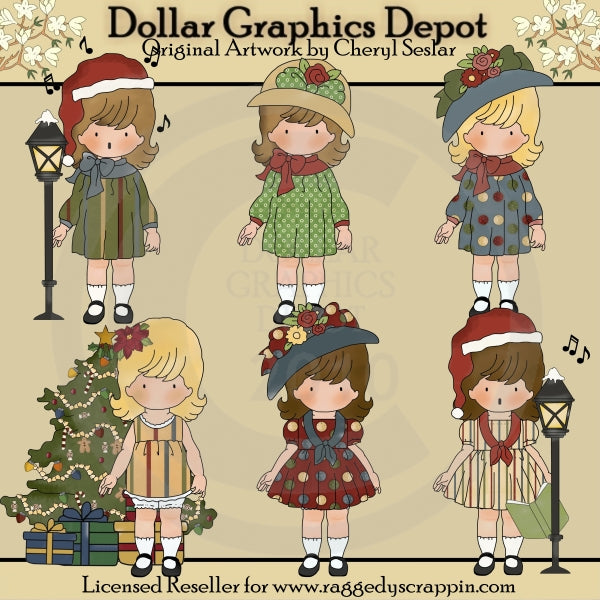Navidad con Gracie - Clipart - Exclusivo de DCS