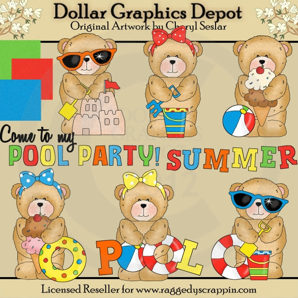 Chubby Cubby - Summertime Fun - Clip Art